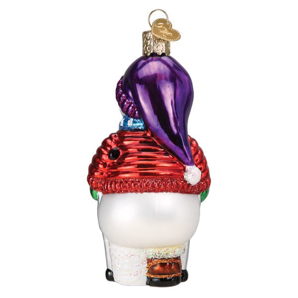 Old World Christmas Snowman With Crutches Ornament