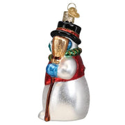 Old World Christmas Snowman With Face Mask Ornament