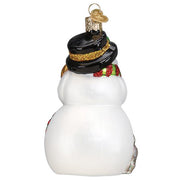 Old World Christmas Snowman With Playful Pets
