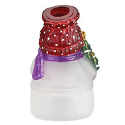 Old World Christmas Snowman With Tree Candle Light