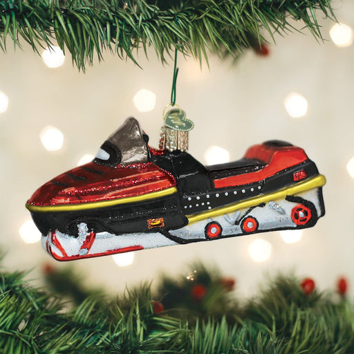 Old World Christmas Snowmobile Ornament
