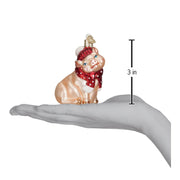 Old World Christmas Snowy Pig Ornament
