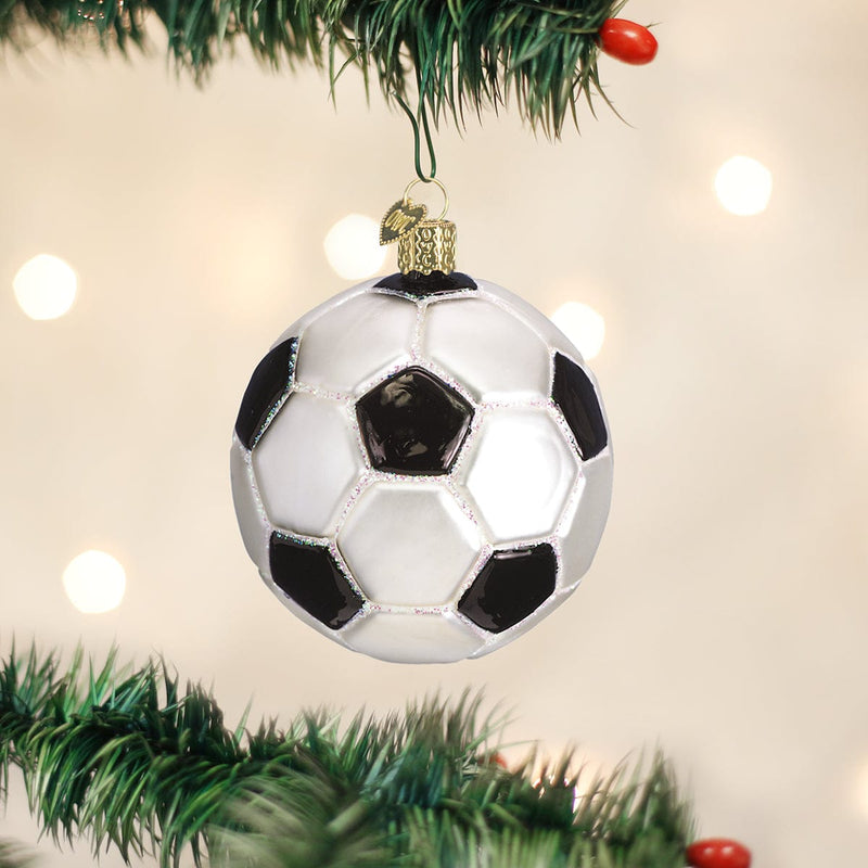 Old World Christmas Soccer Ball Ornament