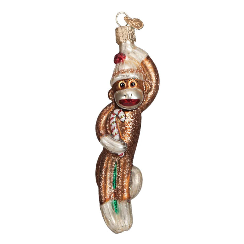 Old World Christmas Sock Monkey Ornament