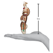 Old World Christmas Sock Monkey Ornament