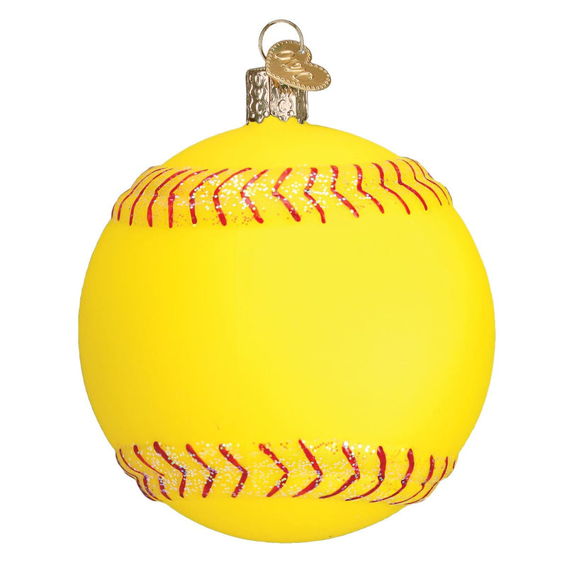 Old World Christmas Softball Ornament