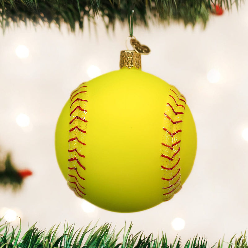 Old World Christmas Softball Ornament