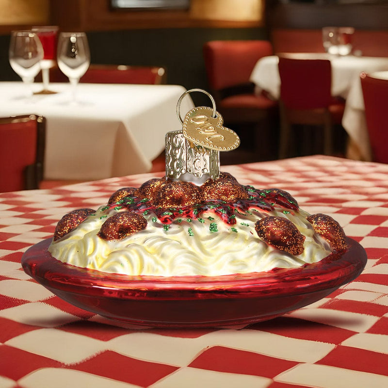 Old World Christmas Spaghetti  And Meatballs Ornament