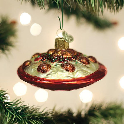 Old World Christmas Spaghetti  And Meatballs Ornament