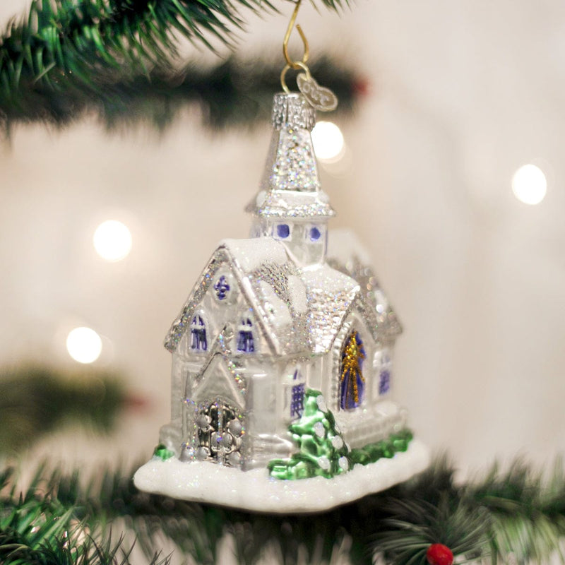 Old World Christmas Sparkling Cathedral Ornament
