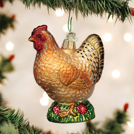 Old World Christmas Spring Chicken Christmas Ornament