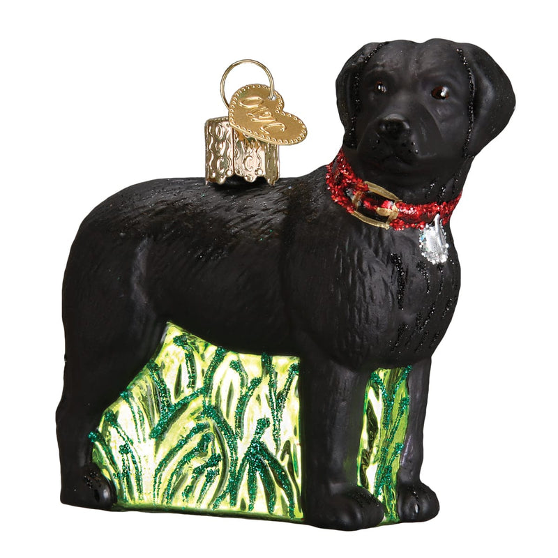 Old World Christmas Standing Black Lab Ornament
