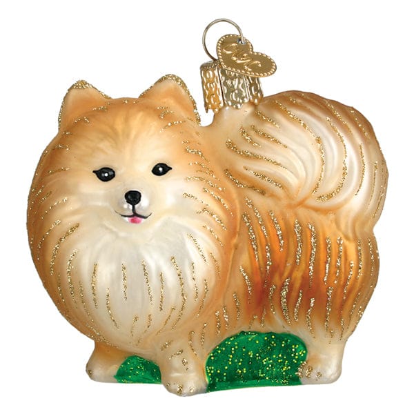 Old World Christmas Standing Pomeranian Ornament