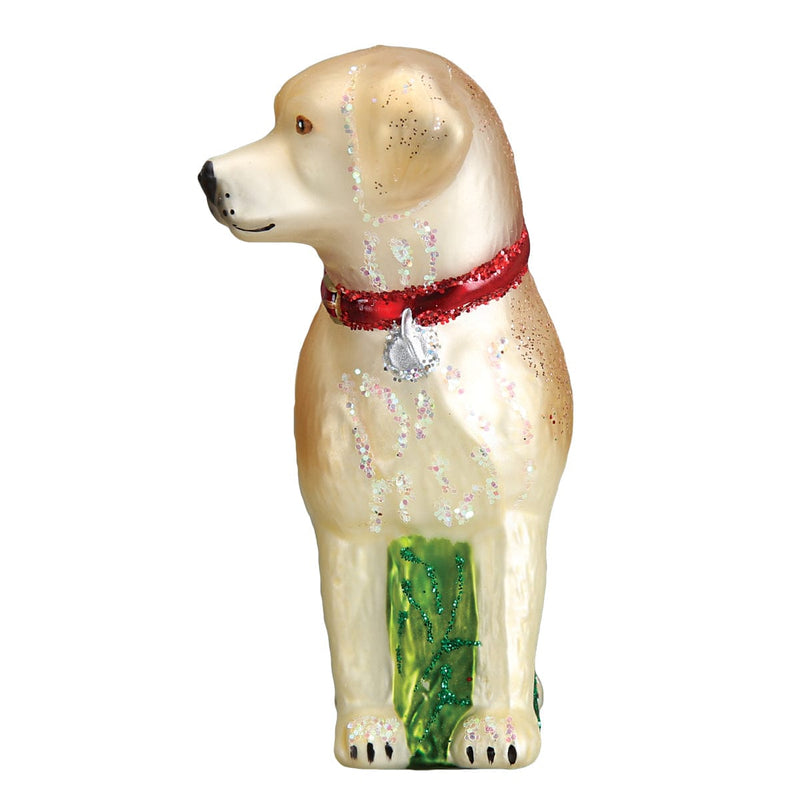 Old World Christmas Standing Yellow Lab Ornament