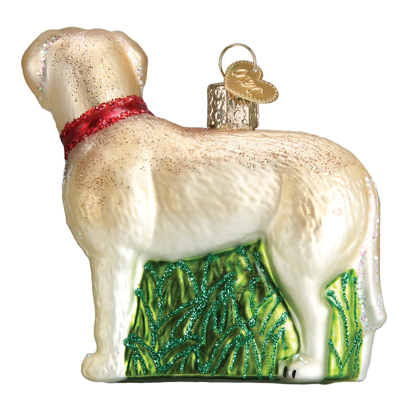 Old World Christmas Standing Yellow Lab Ornament