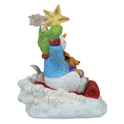 Old World Christmas Star Powered Snow Boy Lighted Figurine