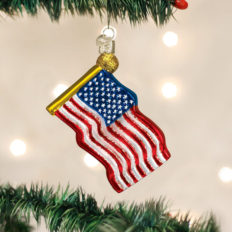 Old World Christmas Star-spangled Banner Ornament