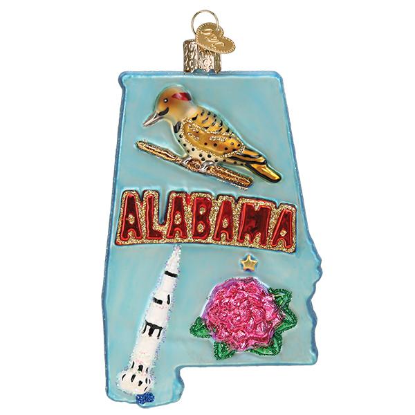 Old World Christmas State Of Alabama Ornament