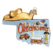 Old World Christmas State Of Oklahoma Ornament