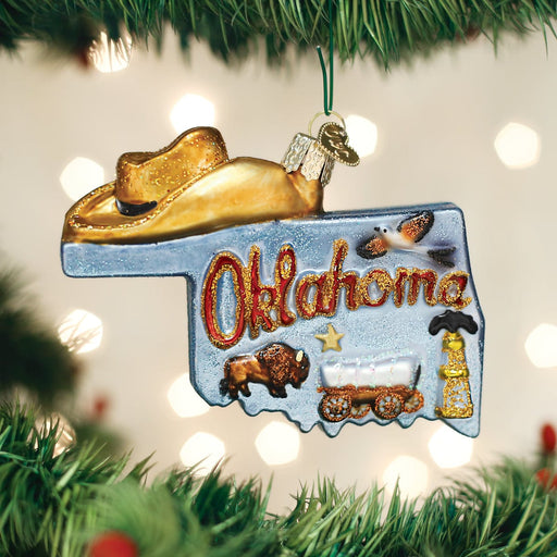 Old World Christmas State Of Oklahoma Ornament