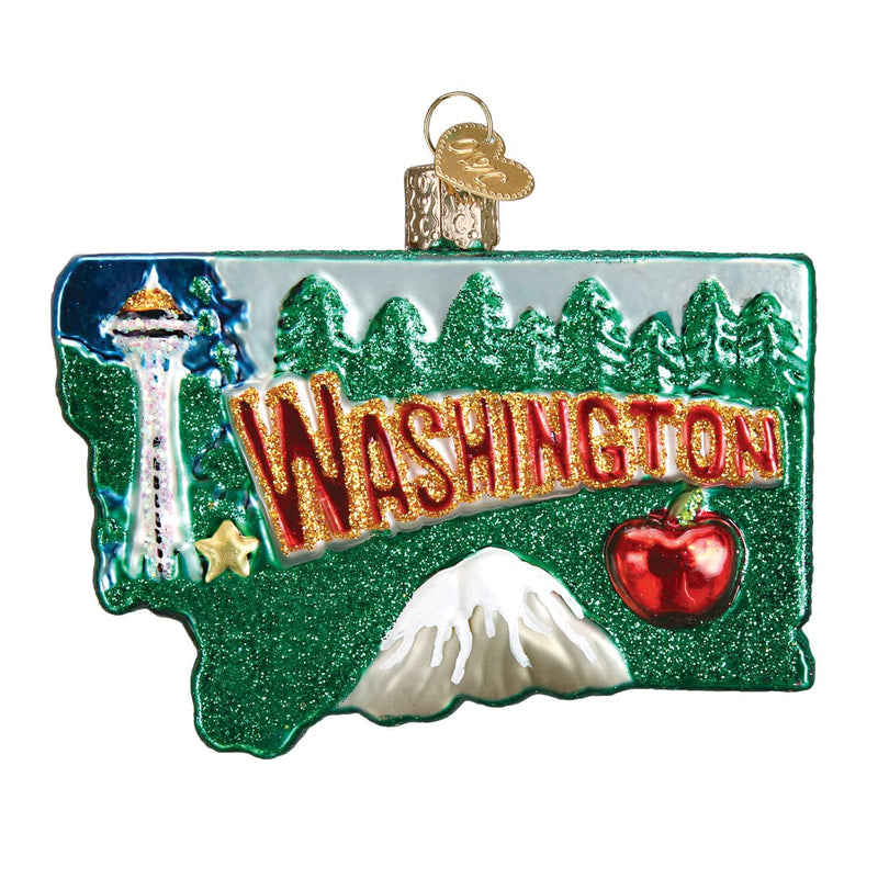 Old World Christmas State Of Washington Ornament