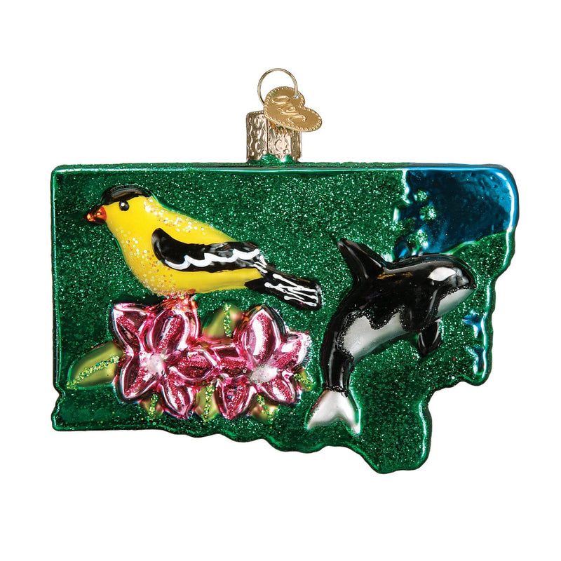 Old World Christmas State Of Washington Ornament