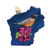 Old World Christmas State Of Wisconsin Ornament