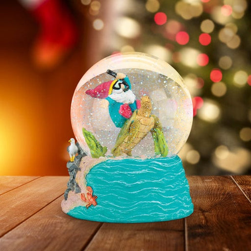 Old World Christmas Summer Coastal Gnome Snow Globe