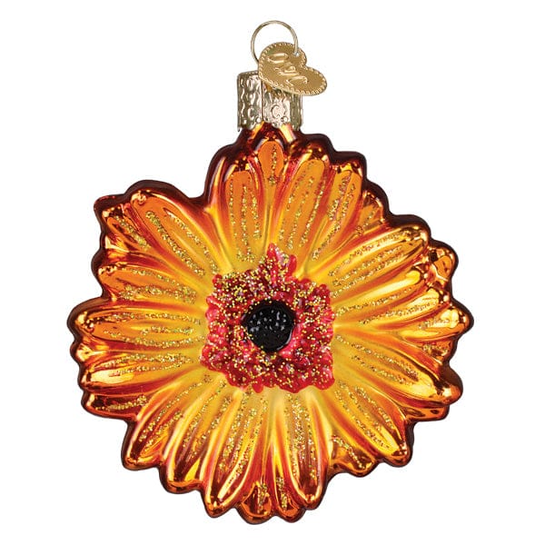 Old World Christmas Sunset Gerbera Daisy Ornament