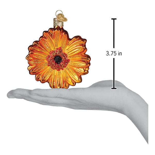 Old World Christmas Sunset Gerbera Daisy Ornament