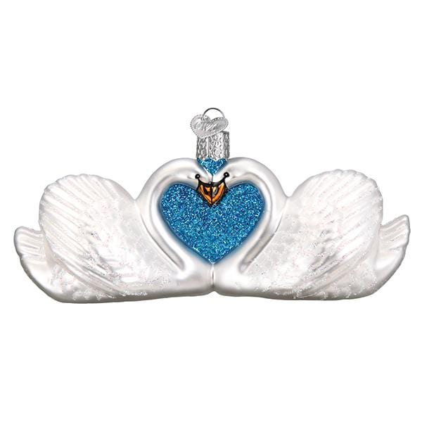 Old World Christmas Swans In Love Ornament