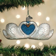 Old World Christmas Swans In Love Ornament