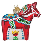 Old World Christmas Swedish Dala Horse Ornament