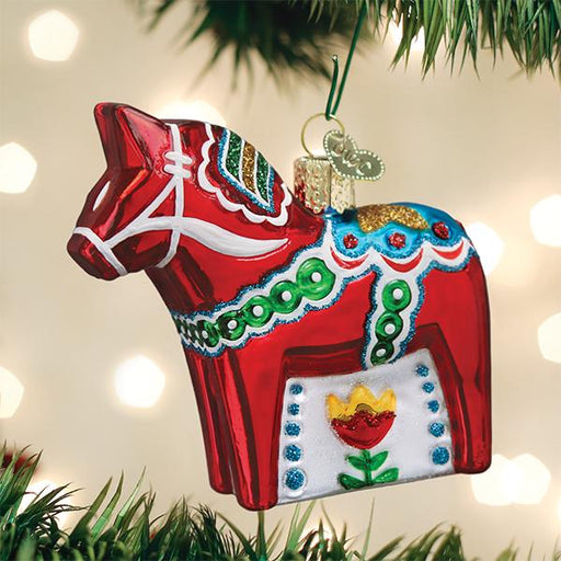 Old World Christmas Swedish Dala Horse Ornament
