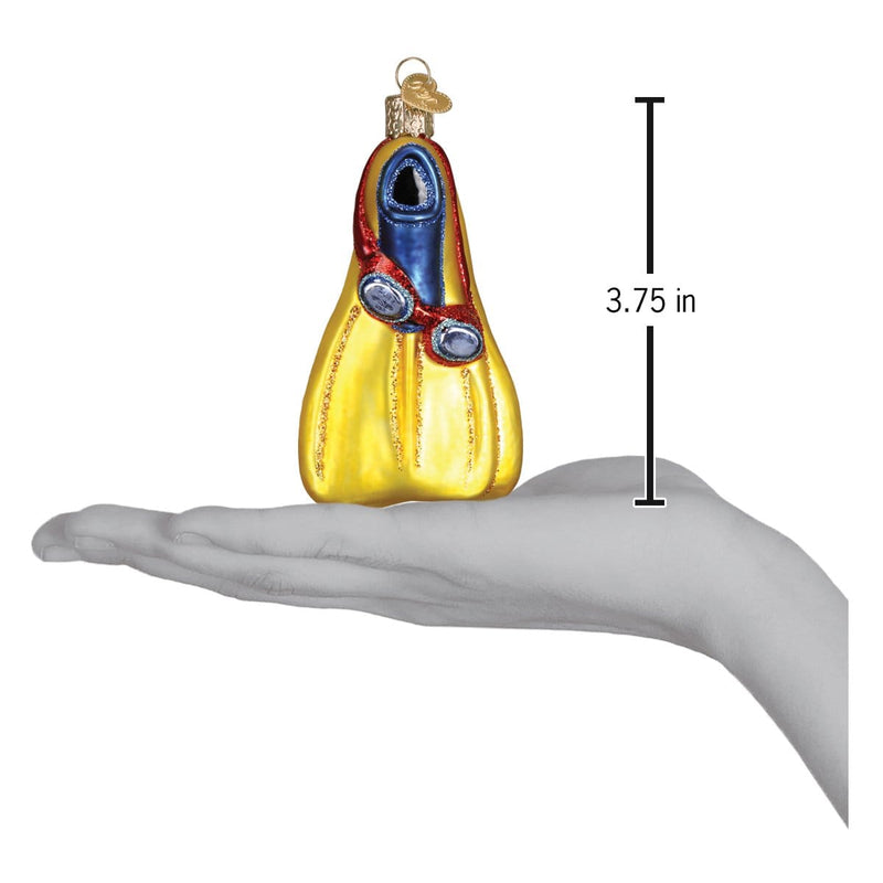 Old World Christmas Swim Flippers Ornament