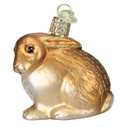 Old World Christmas Tan Cottontail Bunny Ornament