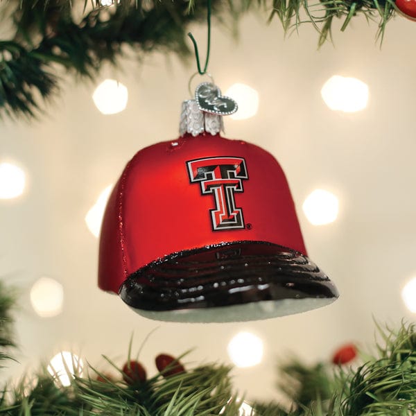 Old World Christmas Texas Tech Baseball Cap Ornament