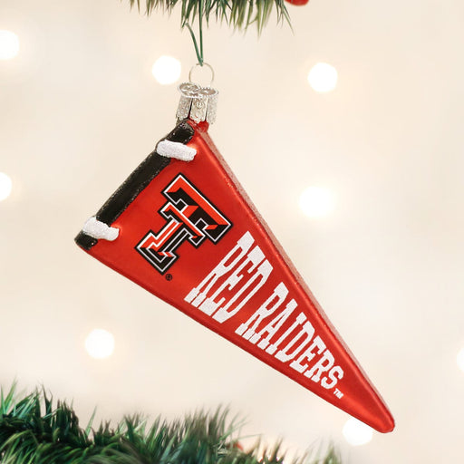 Old World Christmas Texas Tech Pennant Ornament