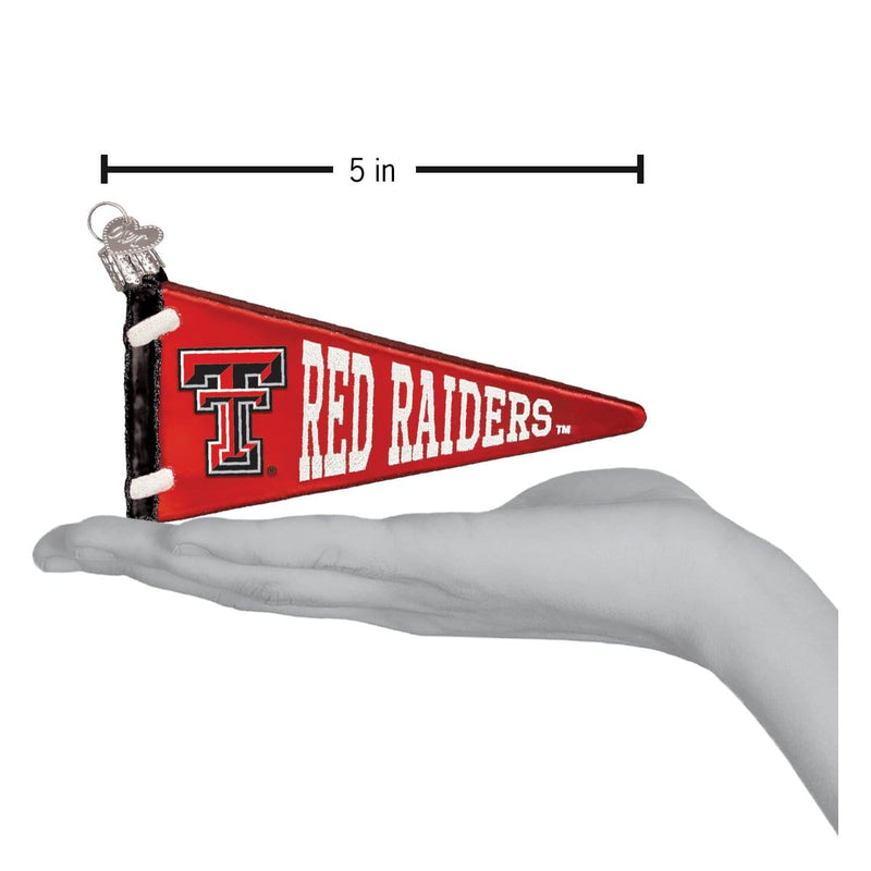 Old World Christmas Texas Tech Pennant Ornament