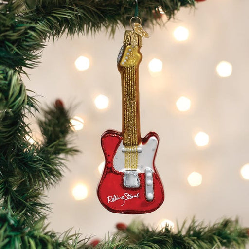 Old World Christmas The Rolling Stones Guitar Ornament