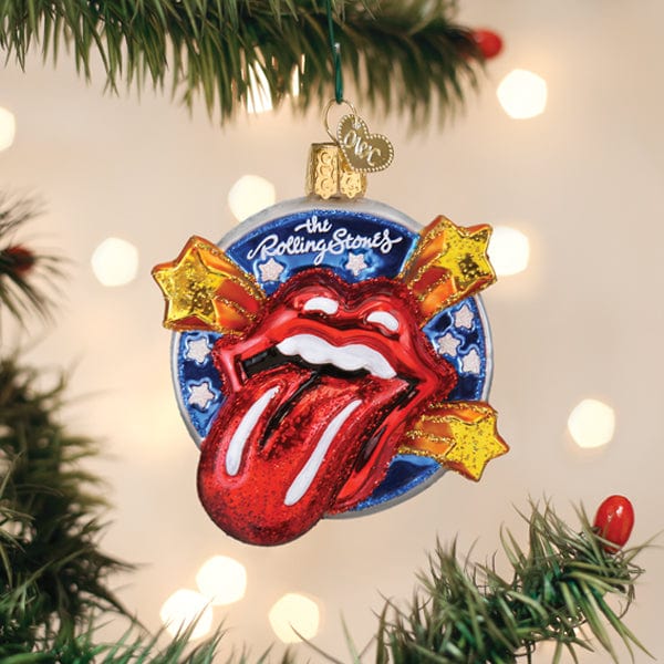 Old World Christmas The Rolling Stones Tongue Ornament