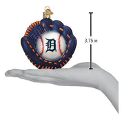 Old World Christmas Tigers Baseball Mitt Ornament