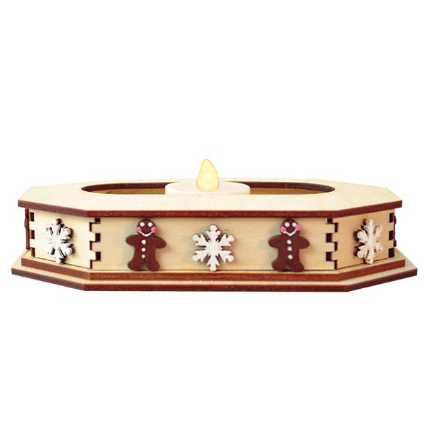 Old World Christmas TL Disp-Snowflake(Lg)