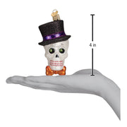 Old World Christmas Top Hat Skeleton Ornament