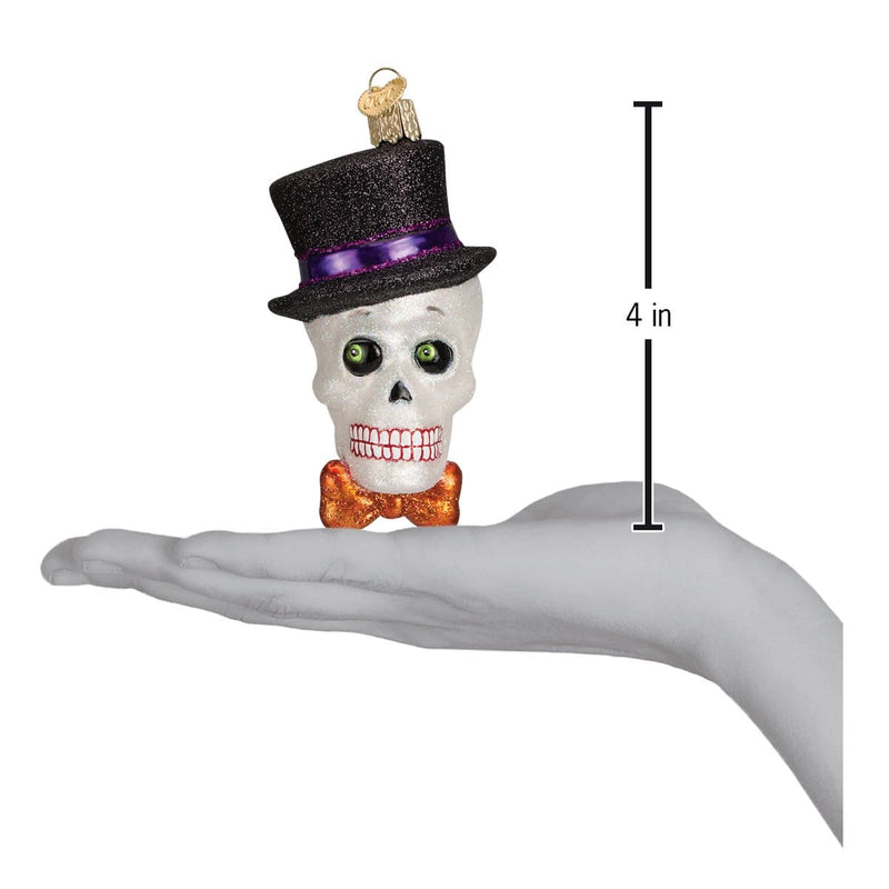 Old World Christmas Top Hat Skeleton Ornament