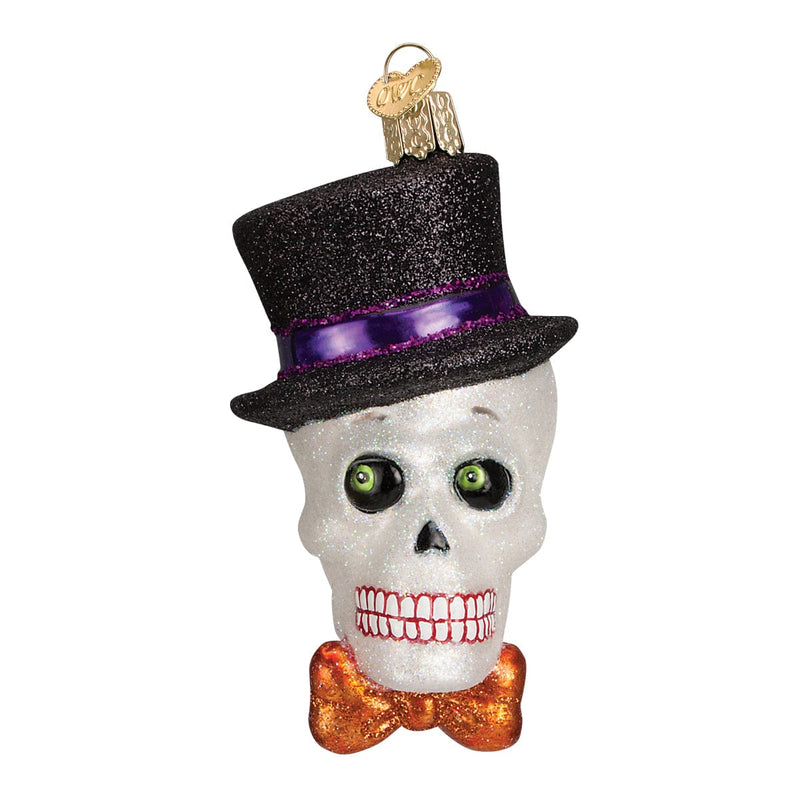 Old World Christmas Top Hat Skeleton Ornament