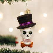 Old World Christmas Top Hat Skeleton Ornament