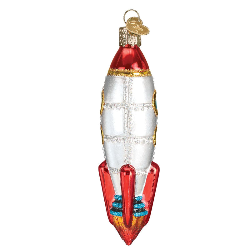 Old World Christmas Toy Rocket Ship Ornament