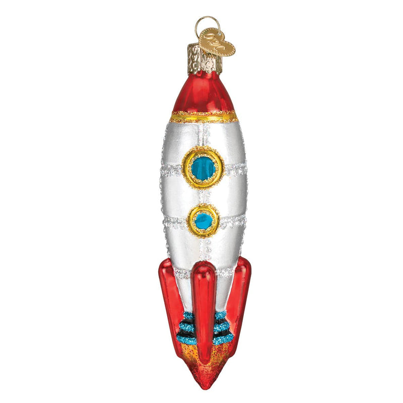 Old World Christmas Toy Rocket Ship Ornament
