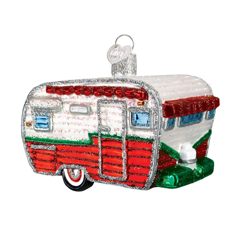 Old World Christmas Travel Trailer Ornament